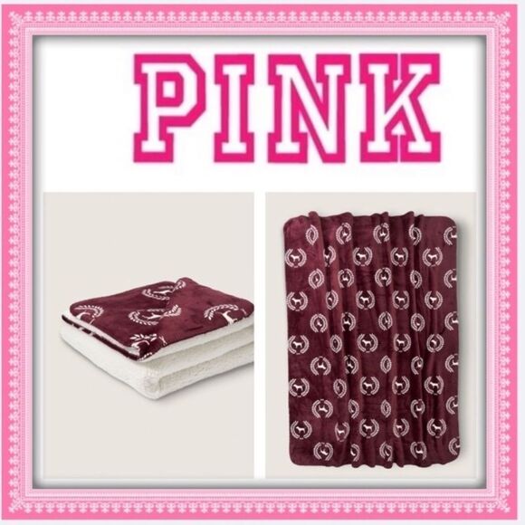 VICTORIA'S SECRET PINK SHERPA BLANKET60